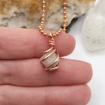 Beta Quartz Necklace in Copper - Crystal of Transformation